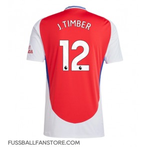 Arsenal Jurrien Timber #12 Replik Heimtrikot 2024-25 Kurzarm